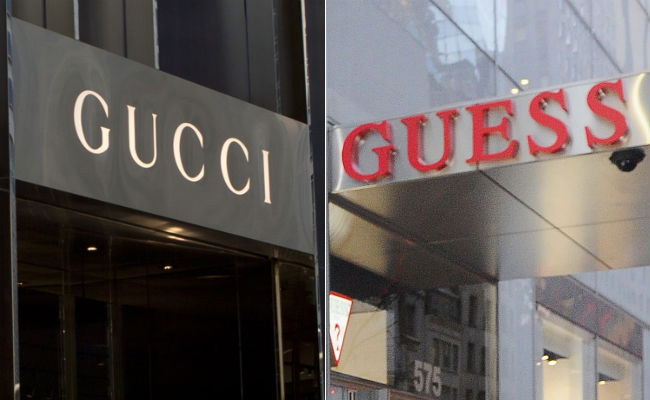 Gucci vs Guess Logo