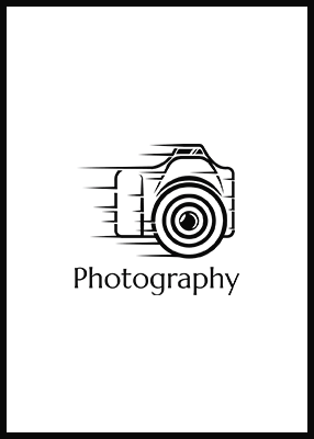 Camera sketch photography logo design
