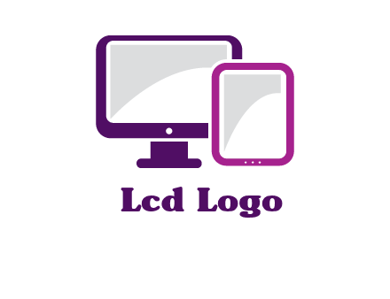 monitor and tablet logo
