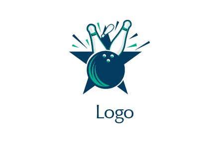 Free Bowling Pins Logo Designs - DIY Bowling Pins Logo Maker ...