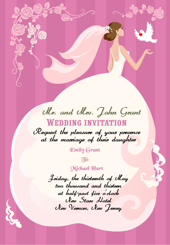 Wedding Invitation Wording Etiquette If You Are Keeping The Wedding Somewhere Other Than Church And Being Kept By Both Sides Pas Means Bride Groom Then