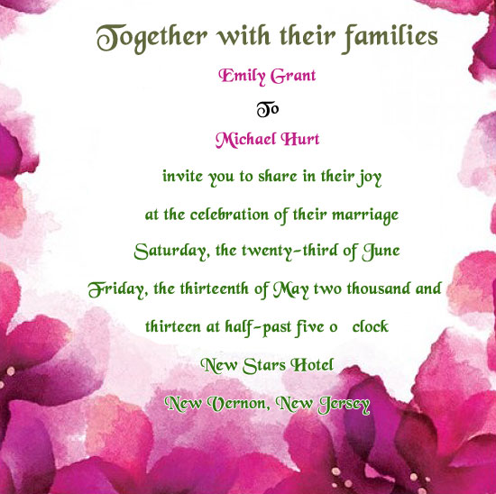  Wedding Invite Text