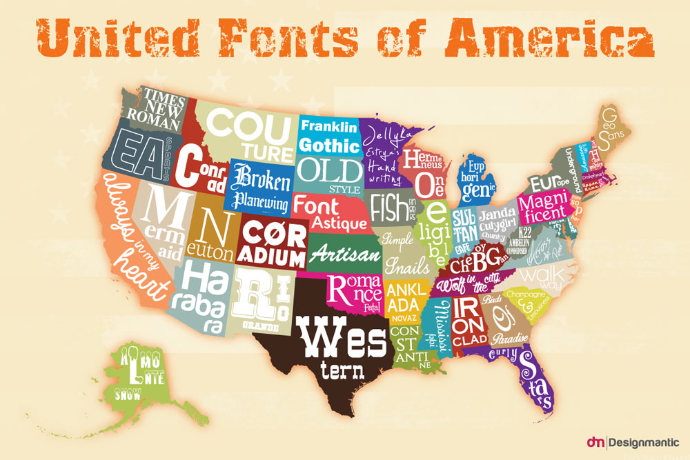 [INFOGRAPHIC]: The United Fonts of America