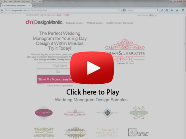 Create Wedding Monogram in 2 Mins