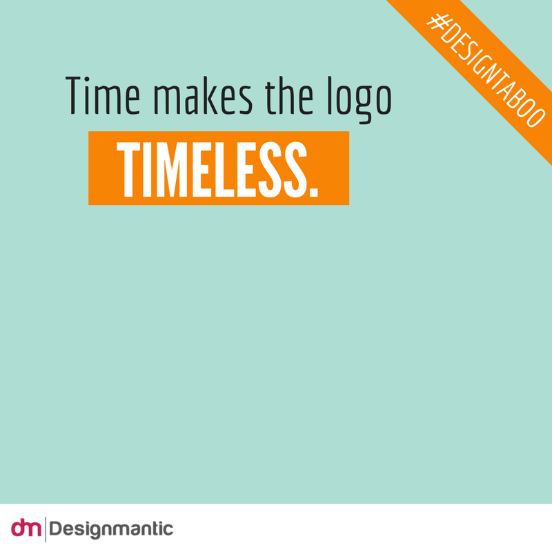 Time makes the logo “Timeless.” 