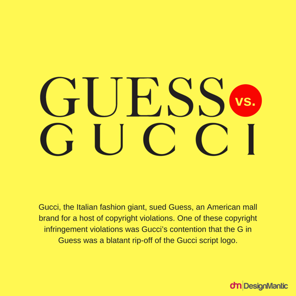 Gucci vs Guess Logo