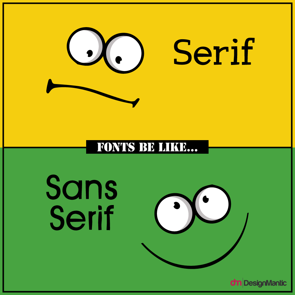 Serifs vs. Sans Serifs