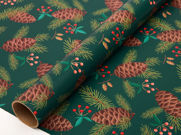 Pine Christmas Wrapping Paper
