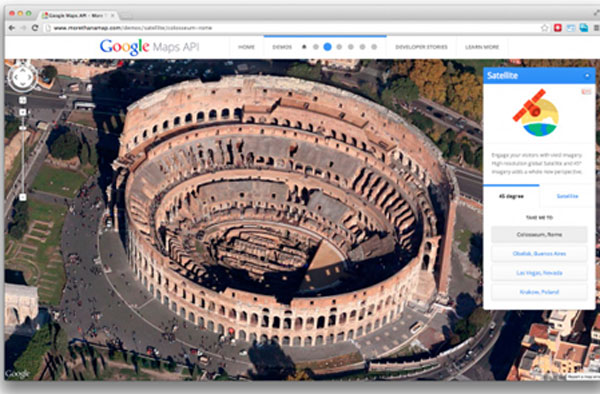 Navigation in UI Google Maps