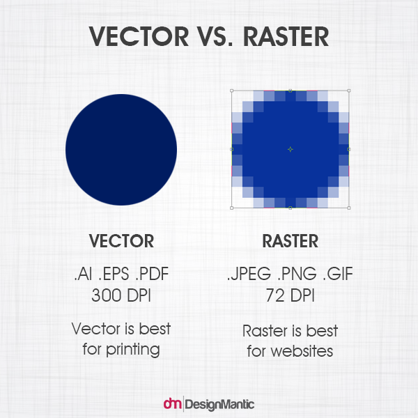 raster and vector image difference