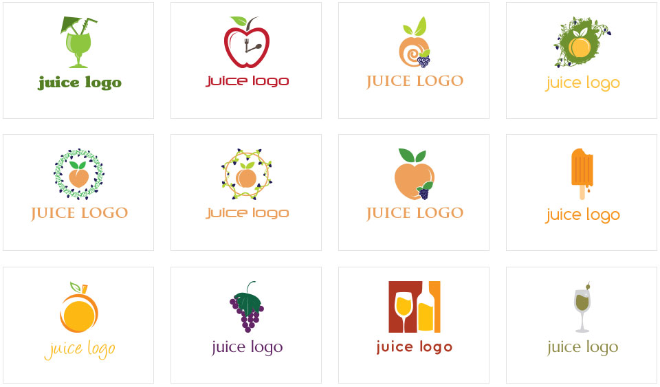 Juice Logo Collage