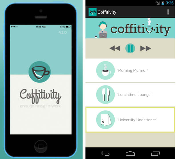 Coffitivity app