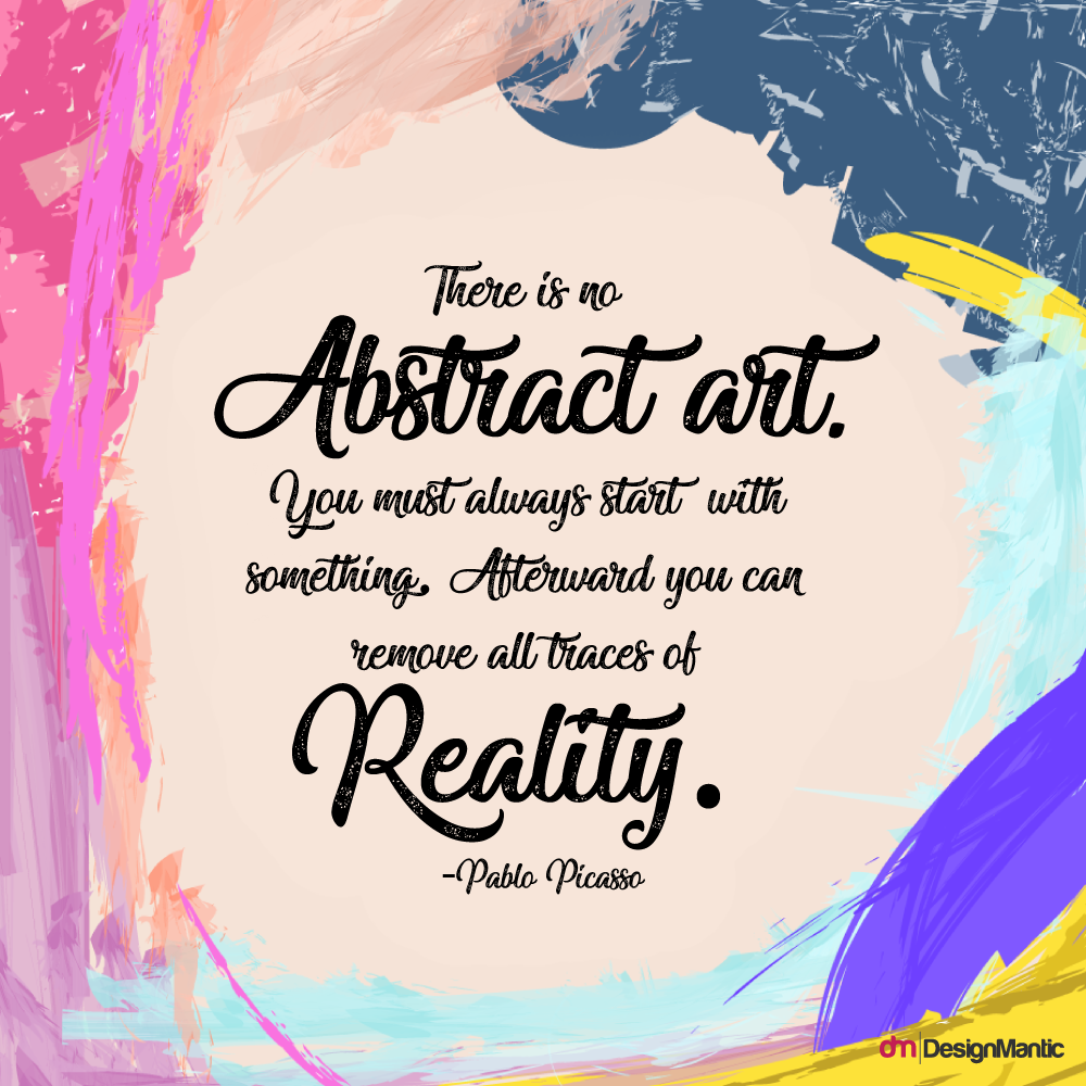 Abstract Art Quote