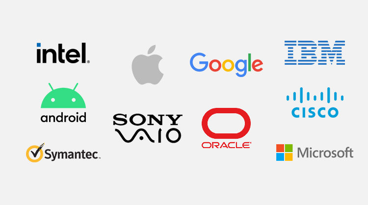 computer software company logos