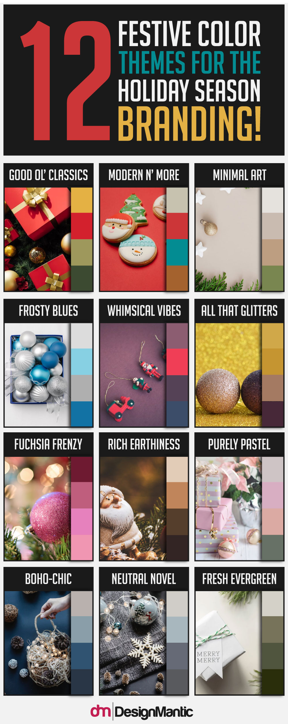 12 Festive Color Palettes For Brands