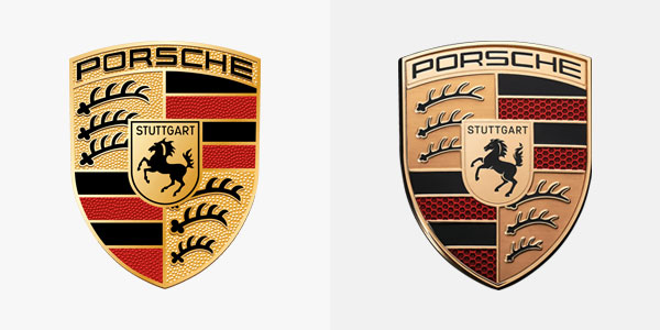 Porsche Old and New Logo