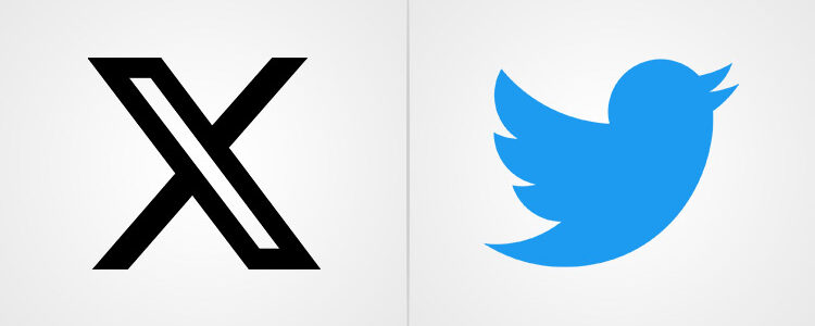 twitter vs x logo