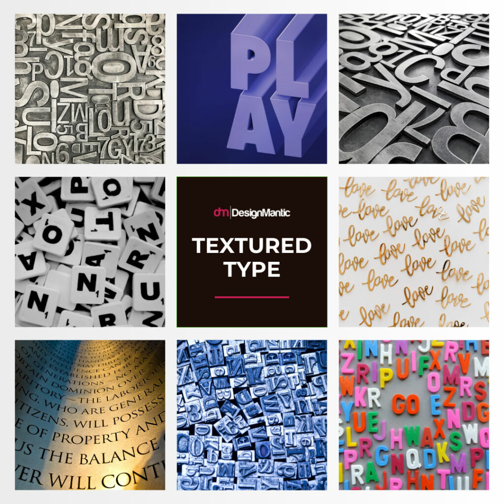 Textured Typography Art For Strong Appearance