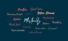 Cursive Fonts in Logo Design
