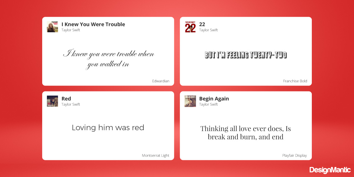 Red Typography