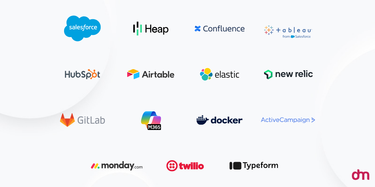 Combination Logos of SaaS Brands Combination Logos of SaaS Brands