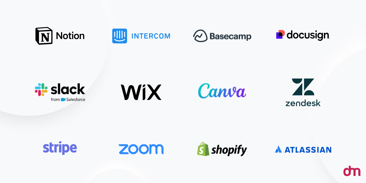 Wordmark Logos of SaaS Brands Wordmark Logos of SaaS Brands