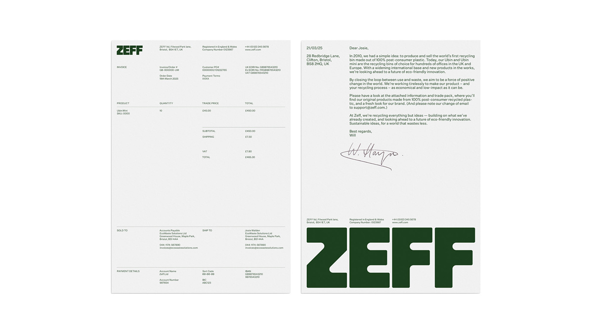 Zeff Invoice