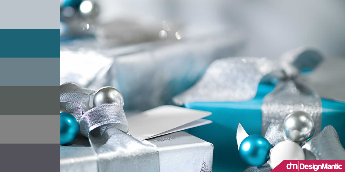 Blue nd ilver color palette