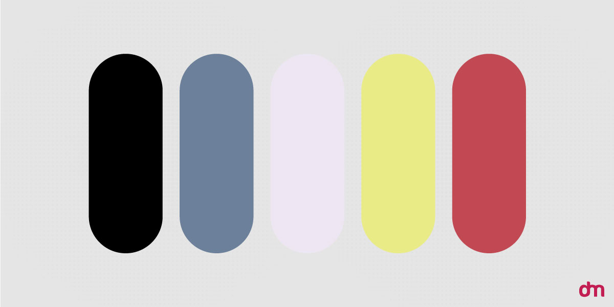 If you want contrast, pair one dominant color with a neutral base such as black, white, or beige