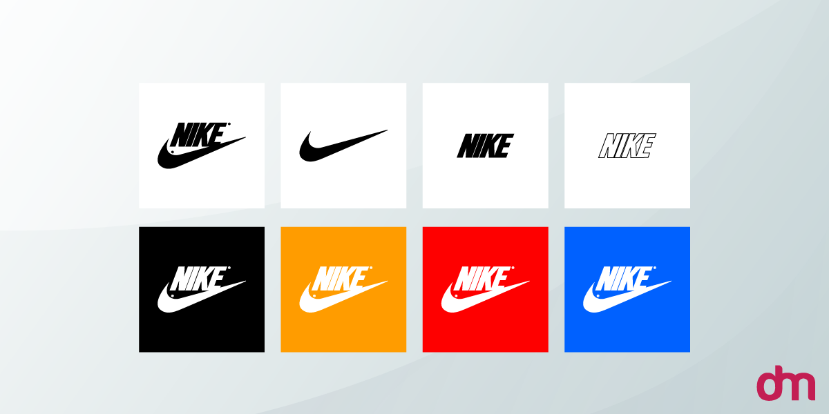 Different Variations of Nike Logo