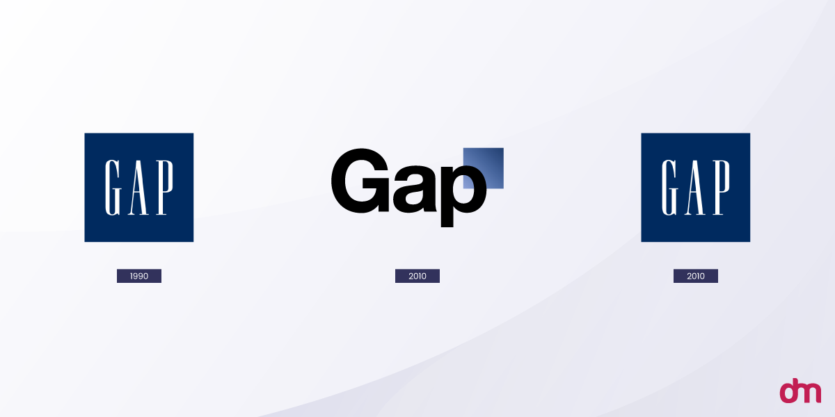 Gap Logo Evolution