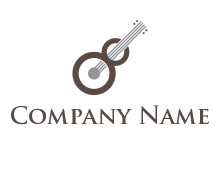 guitar forming number 8 band logo