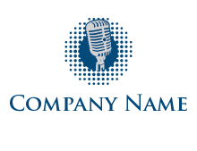 mic in circle band logo
