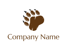 bear paw logo generator