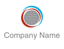 circle computer logo template