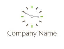 clock in circle logo