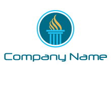 pillar in circle logo