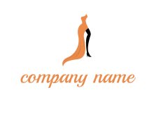 leg in slit dress logo