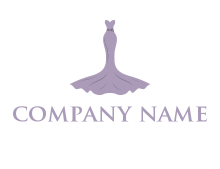 bride strapless long dress logo