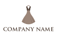 fashionable girl dress logo