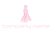 line art fashion dress logo