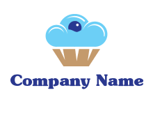 cloud looking like cupcake logo