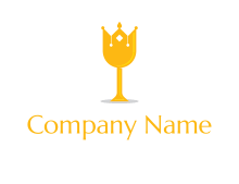 wine glass crown logo