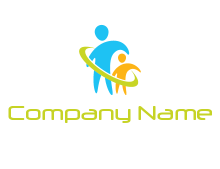 peoples icon with swoosh community logo