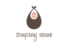 baby in baby sling daycare logo
