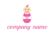 baby wrapped in cloth daycare logo