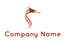 dragon logo design template