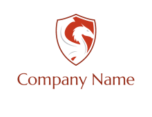 shield with dragon logo
