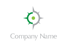 compass forming eye logo