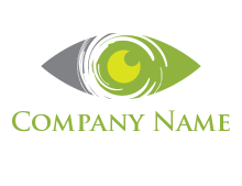 liquify effect in abstract eye logo